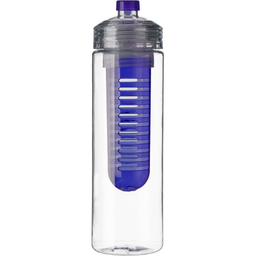 Bidon, butelka sportowa 650 ml z pojemnikiem na lód lub owoce granatowy V9868-04 (1)