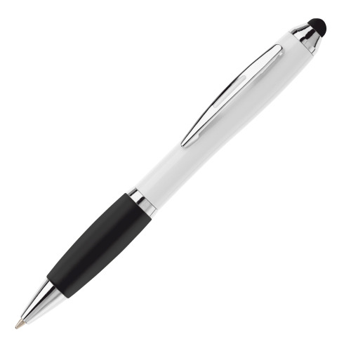 Długopis biały Hawaï stylus Biały / czarny LT80433-N0102 