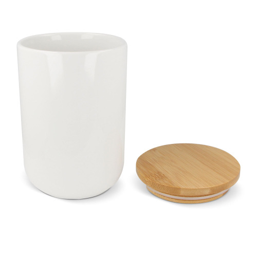 Pojemnik Ceramic & Bamboo 900ml Biały LT95430-N0001 (1)