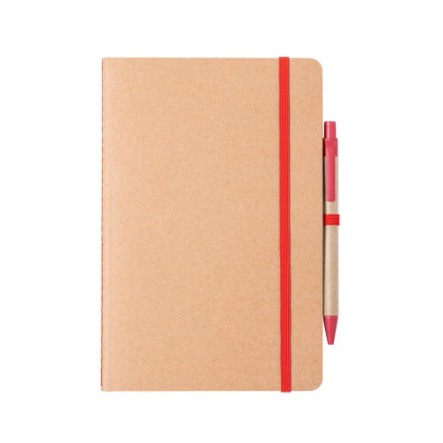 Notatnik A5 z długopisem czerwony V0233-05 (1)