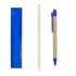 Zestaw szkolny, ołówek, długopis, gumka, temperówka, linijka granatowy V7869-04 (3) thumbnail