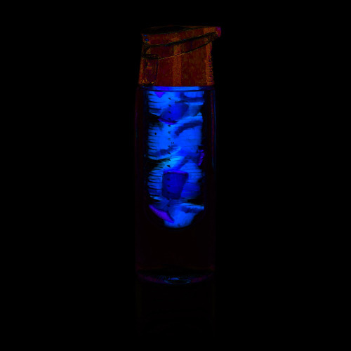 Bidon, butelka sportowa 700 ml z pojemnikiem na lód lub owoce czarny V9891-03 (6)