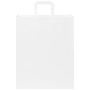 Torba z papieru Kraft z płaskimi uchwytami – 32 x 12 x 40 cm