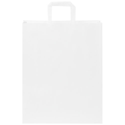 Torba z papieru Kraft z płaskimi uchwytami – 32 x 12 x 40 cm Biały 1PQ00501 (1)