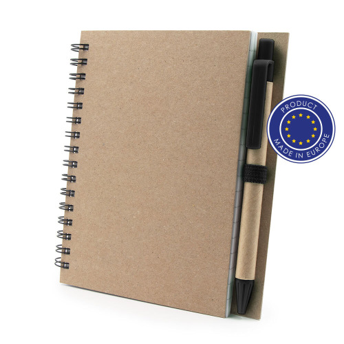 Notatnik A6 z długopisem | Sidney Czarny V9000-03 