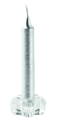 2 świece ze świecznikiem srebrny CX1458-14 (3)