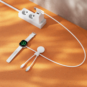 Xoopar Mr. Bio Long, wielofunkcyjny kabel do Apple i Samsung Watch,1 metr
