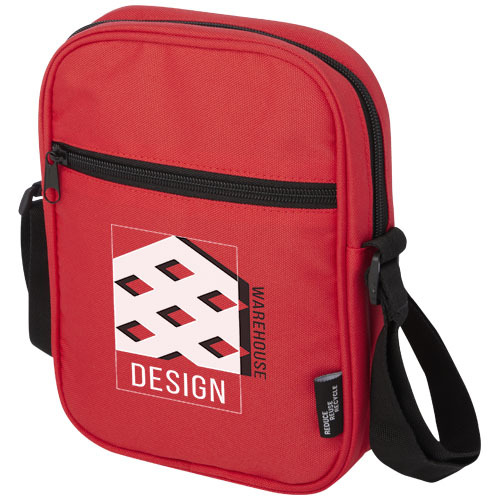 Byron torba na ramię o pojemności 2 l wykonana z materiałów z recyklingu z certyfikatem GRS Czerwony 13005321 (1)