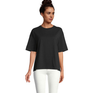 BOXY WOMEN T-SHIRT OVERSIZE Deep Black