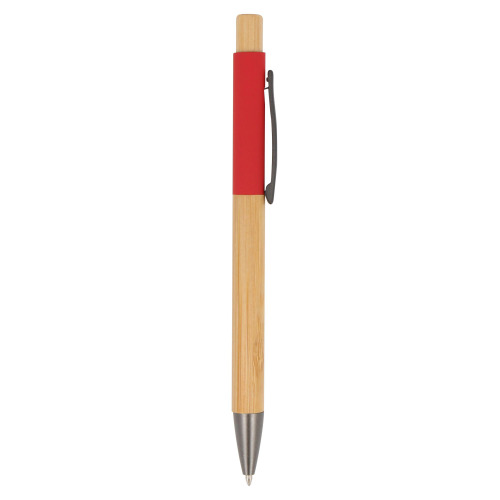 Pióro kulkowe Madrid bamboo Czerwony LT87752-N0021 (3)