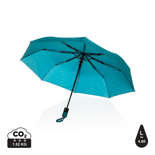 Mały parasol automatyczny 21" Impact AWARE™ RPET zielony P850.437 (9)