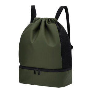 Worek z szerokimi paskami Zielony