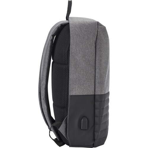 Plecak chroniący przed kieszonkowcami, przegroda na laptopa 15" czarny V0776-03 (4)