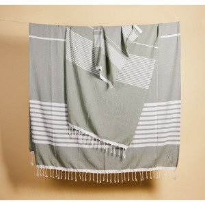 Ręcznik ELLA HAMAM 90x170cm, zielony