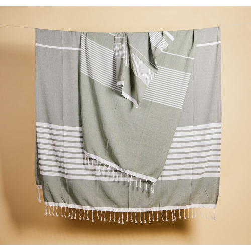 Ręcznik ELLA HAMAM 90x170cm, zielony Zielony 5018467- (1)