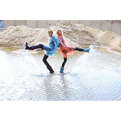 Peleryna z kapturem Czerwony V4314-05 (2)