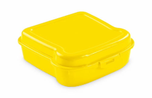 Pudełko śniadaniowe "kanapka" żółty V9525-08 
