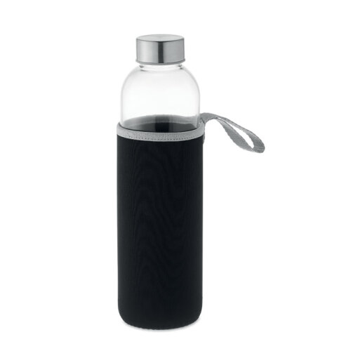 Szklana butelka w etui 750ml czarny MO6545-03 