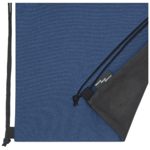 Plecak Ross  ściągany sznurkiem z plastiku z recyclingu Granatowy melanż 12051811 (5)