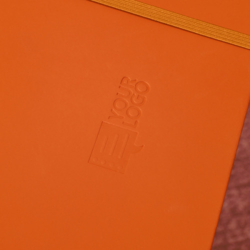 Notatnik A5 w linie z materiałów z recyklingu DOMINIK Pomarańczowy 2526110 (6)