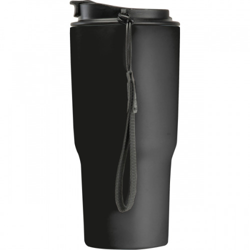 Kubek termiczny 550 ml ze stali z recyklingu DANA Czarny 8523903 (5)