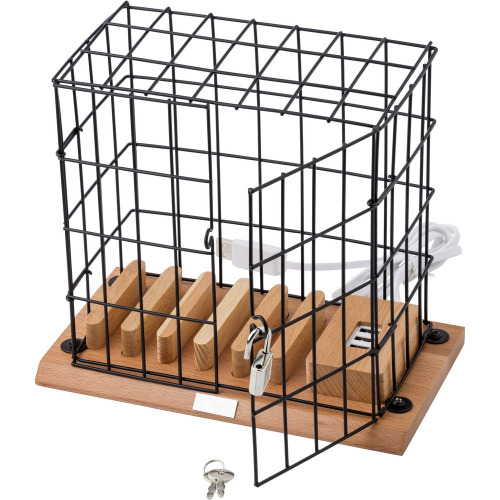 Schowek na telefony "klatka" Czarny V2993-03 (3)