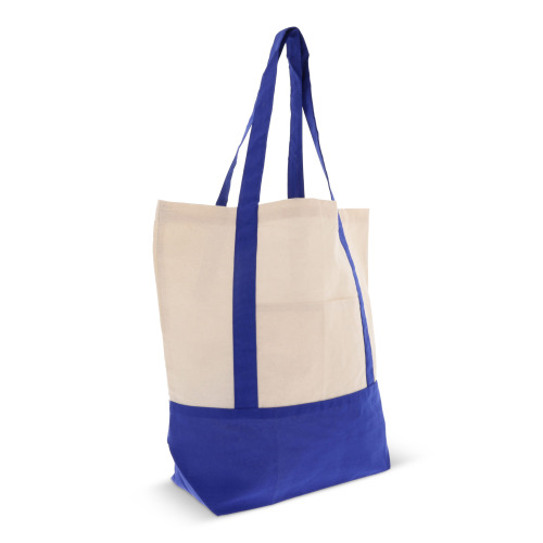 Bawełniana Torba na zakupy OEKO-TEX® 140g/m² 40x10x35cm Niebieski LT95248-N0011 