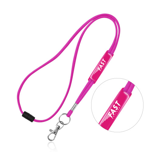 Smycz z karabińczykiem regulowana / Ribbon Różowy IP14081255 