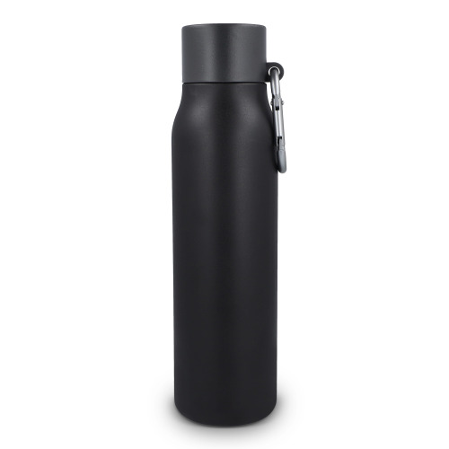 Butelka z matowym wykończeniem, butelka termiczna 600 ml Czarny LT98696-N0002 (2)