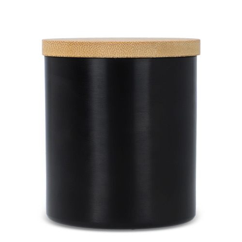 Świeca zapachowa Bhakti na bazie roślin w aluminiowym słoiku z recyklingu Czarny LT90745-N0002 (3)