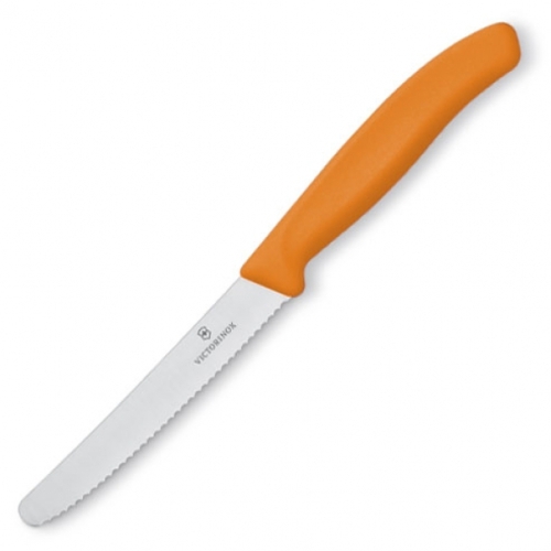Nóż kuchenny z ząbkowanym ostrzem pomarańczowy 67836L11910 (1)