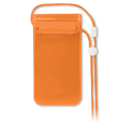 Wodoodporne etui na smartfon przezroczysty pomarańczowy MO8782-29 