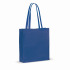 Torba z bawełny z recyklingu z dnem 140g/m² 38x10x42cm Niebieski LT95242-N0011  thumbnail