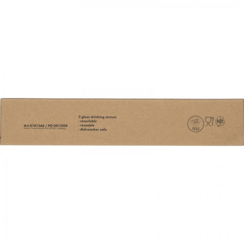 Słomki do napojów szklane 2 szt. 21 cm MARCELINA Przeźroczysty 8181566 (8)