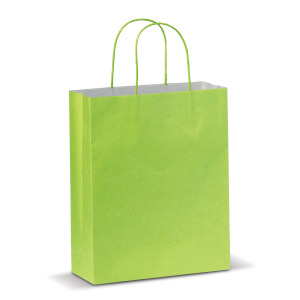 Średnia torba papierowa Eco 120g/m² Jasnozielony