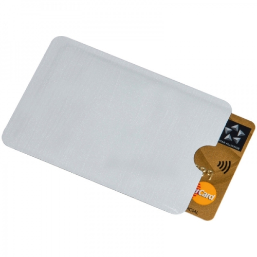 Etui na karty z ochroną RFID aluminiowe EDINBURGH biały 083106 (1)