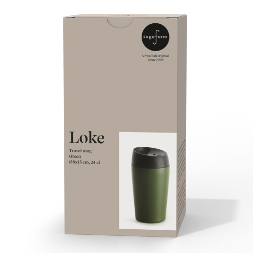 Kubek podróżny Sagaform Loke Color Coated 240ml Zielony LT52101-N0031 (1)