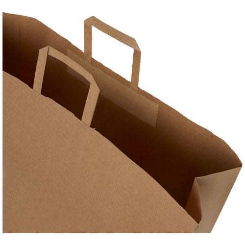 Torba z papieru Kraft z płaskimi uchwytami – 49,5 x 14 x 44 cm Kraftowy brąz 1PQ00906 (3)