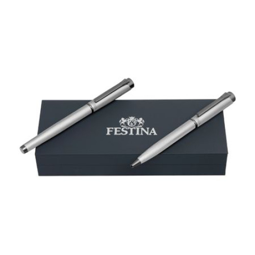 Zestaw upominkowy Festina długopis i pióro kulkowe FSR5414T + FSR5415T Srebrny FPBR541B 