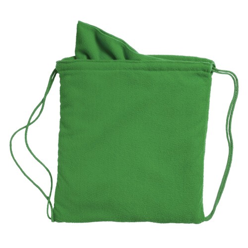 Worek ze sznurkiem, ręcznik zielony V8453-06 