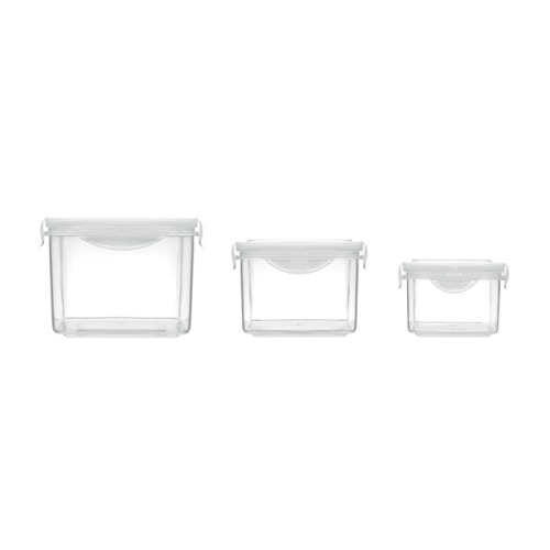Zestaw 3 pudełek Przezroczysty MO6274-22 (1)