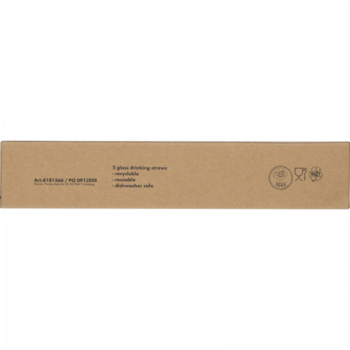 Słomki do napojów szklane 2 szt. 21 cm MARCELINA Przeźroczysty 8181566 (8)