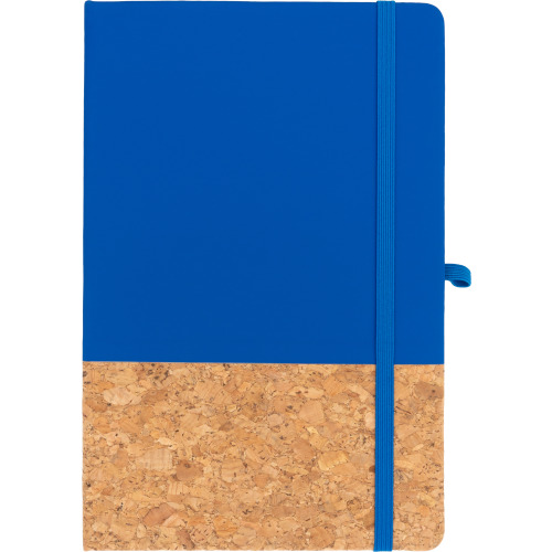 Notes A5 z elementami z korka NANTES Niebieski 139504 (3)