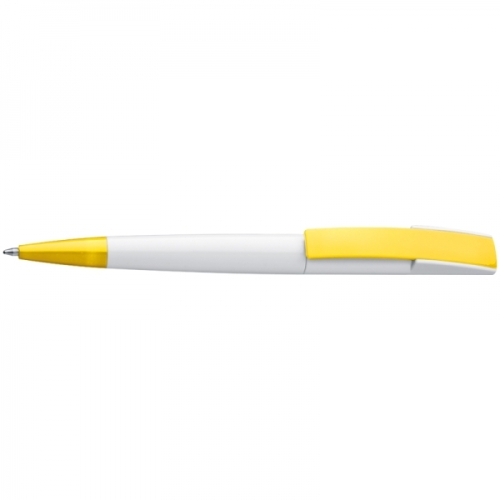 Długopis plastikowy z szerokim klipsem CANBERRA żółty 306108 