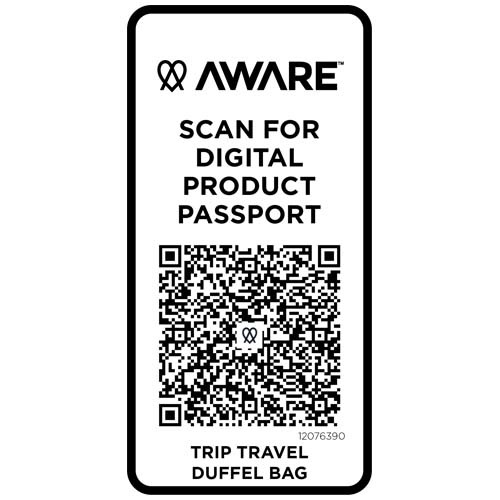 Trip Aware™, torba podróżna wykonana z materiałów z recyklingu, 42 l Czarny 12076390 (6)