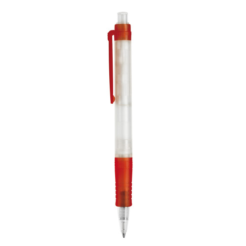 Długopis Vegetal Pen Clear przejrzysty Ecru / czerwony LT87540-N5421 (3)