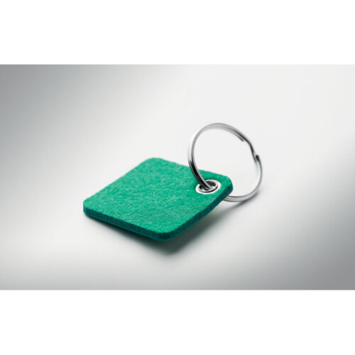 Brelok do kluczy z filcu RPET zielony MO6507-09 (3)