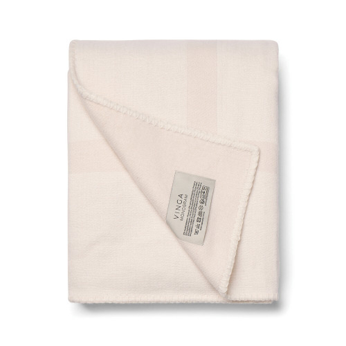 Koc VINGA Monogram Biały VG640-02 (2)