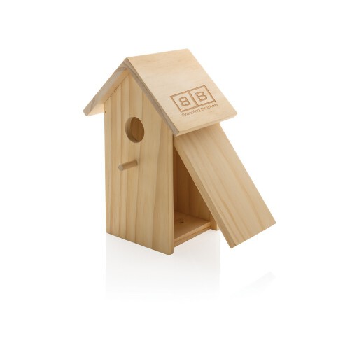 Drewniany domek dla ptaków brązowy P416.749 (7)