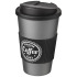 Americano® 350 ml tumbler with grip & spill-proof lid Srebrny 21069613 (1) thumbnail